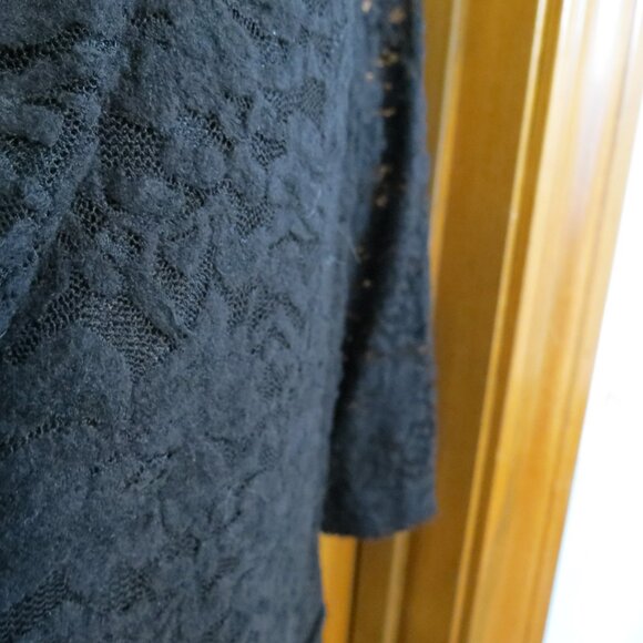 American Rag Cie Black Lace Blazer/Jacket 1/2 Sleeve Soft Size XL - Picture 5 of 11